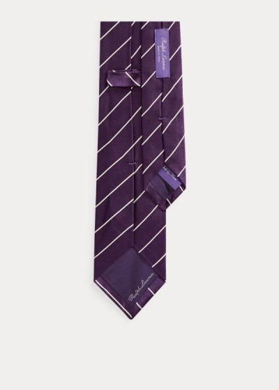 Men's Ralph Lauren Striped Silk Satin Ties | 160548NCV